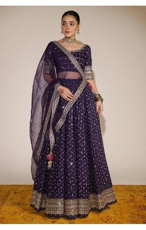 Purple Lehnga Choli